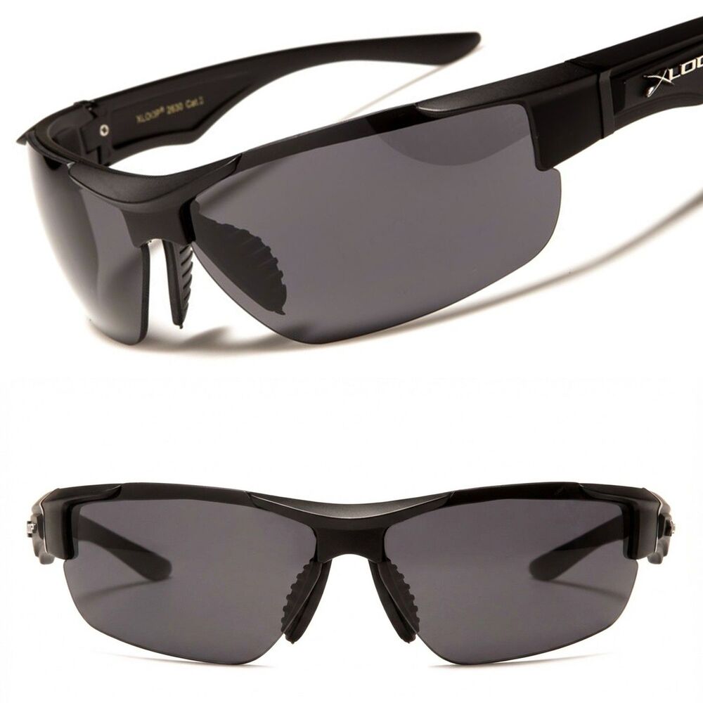 Athletic Sporty Goggles Golf Cycling Running Baseball Sunglasses Black